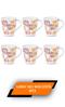 LARAH 16CL 6PCS MUG COSTA